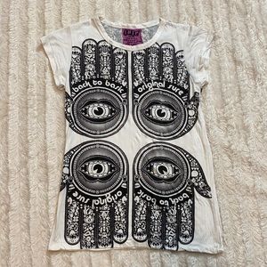 Trippy tee shirt size small eye in hand